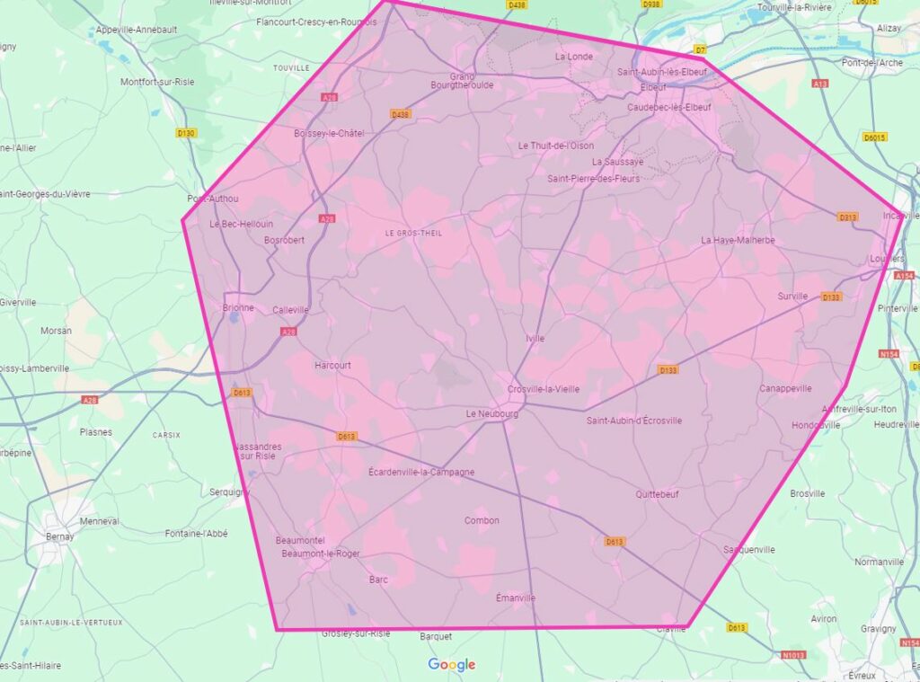 Google maps couleur